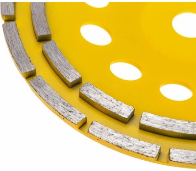 Чашка алмазная KRANZ (KR-90-0254) Чашка алмазная шлифовальная, двухрядная, 230х22,2мм