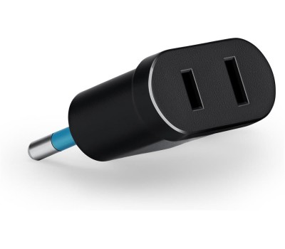 Розетка BURO BU-PA02-B (1 розетка) черный (пакет ПЭ)