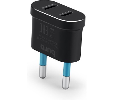 Розетка BURO BU-PA02-B (1 розетка) черный (пакет ПЭ)