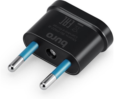 Розетка BURO BU-PA02-B (1 розетка) черный (пакет ПЭ)