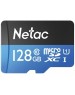 Карта памяти NETAC Карта памяти microSDXC 128 ГБ, Class 10, P500 Ultra, 1 шт., без адаптера [nt02p500ult-128g-s]