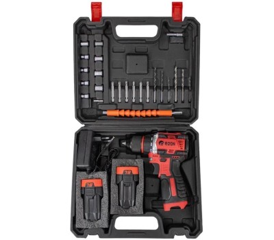 Дрель-шуруповёрт EDON UAD-16DBL черный/красный 40095 16В, 2аккум