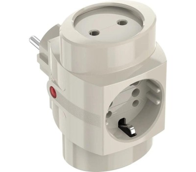 PILOT Сетевой разветвитель TR (3 розетки) белый (коробка)