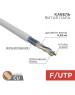 PROCONNECT Кабель витая пара F/UTP, CAT 5е, PVC, 4PR, 24AWG, внутренний, однопроволочный, серый, 100м