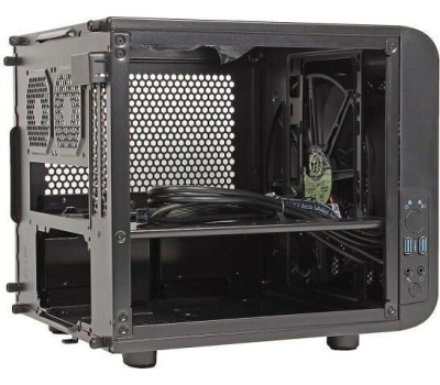 Корпус для ПК THERMALTAKE Корпус miniITX Core V1, SFF, без БП, черный [ca-1b8-00s]