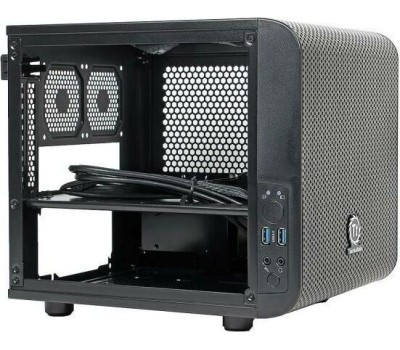 Корпус для ПК THERMALTAKE Корпус miniITX Core V1, SFF, без БП, черный [ca-1b8-00s]