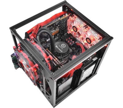 Корпус для ПК THERMALTAKE Корпус miniITX Core V1, SFF, без БП, черный [ca-1b8-00s]