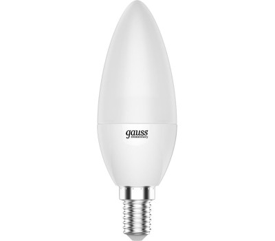 GAUSS Упаковка ламп LED E14, свеча, 6Вт, 10 шт. [33136]