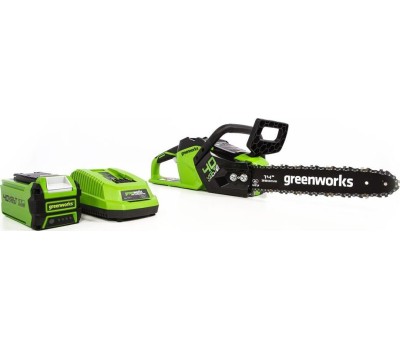 Цепная пила GREENWORKS Цепная пила GD40CS15, аккумуляторная, 40В, 2Ач, с одним аккумулятором [2005707ua]