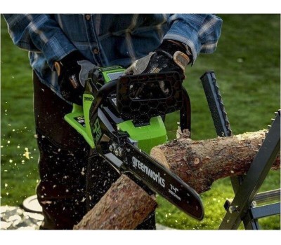 Цепная пила GREENWORKS Цепная пила GD40CS15, аккумуляторная, 40В, 2Ач, с одним аккумулятором [2005707ua]