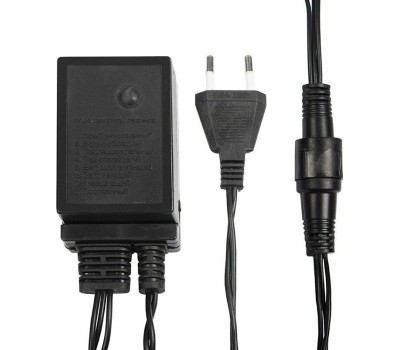 NEON-NIGHT Гирлянда Нить управляемая 10м 100 LED ЗОЛОТОЙ черный ПВХ IP65 свечение с динамикой 230В контроллер в комплекте