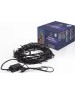 NEON-NIGHT Гирлянда Нить управляемая 10м 100 LED ЗОЛОТОЙ черный ПВХ IP65 свечение с динамикой 230В контроллер в комплекте