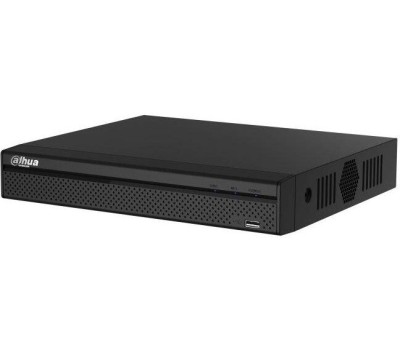 DAHUA DHI-NVR1104HS-P-S3/H 4-канальный IP-видеорегистратор 4K и H.265+, входящий поток до 80Мбит/с, 1 SATA III до 8Тбайт