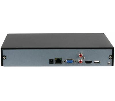 DAHUA DHI-NVR1104HS-P-S3/H 4-канальный IP-видеорегистратор 4K и H.265+, входящий поток до 80Мбит/с, 1 SATA III до 8Тбайт