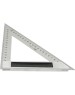 DELI Треугольная линейка стальная DL303200 200мм, нержавеющая сталь + алюминиевое основание