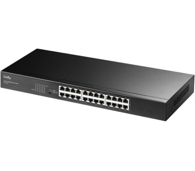Коммутатор CUDY Коммутатор 24-Port Gigabit Metal Switch 19 inch 24-Port Gigabit Switch, 24 Gigabit RJ45 Ports, IGMP Snooping, Loop Detection/Prevention, 802.1p/DSCP QoS, Switch/VLAN/Extend working mode DIP switch, 19 inch Rack-mount Steel Case, Power Savi