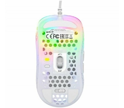 XTRFY Мышь проводная MZ1, игровая, оптическая, USB, 16000dpi, белый [mz1-rgb-white-tp]