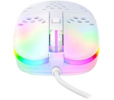 XTRFY Мышь проводная MZ1, игровая, оптическая, USB, 16000dpi, белый [mz1-rgb-white-tp]