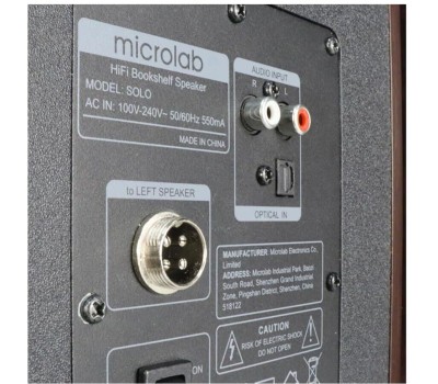 MICROLAB Колонки Bluetooth Solo 4, 2.0, коричневый