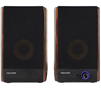 MICROLAB Колонки Bluetooth Solo 4, 2.0, коричневый