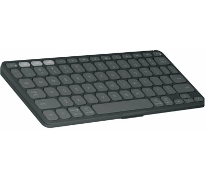 LOGITECH Клавиатура Keys-To-Go 2, беспроводная, Bluetooth, ножничная, графитовый/черный [920-012999]