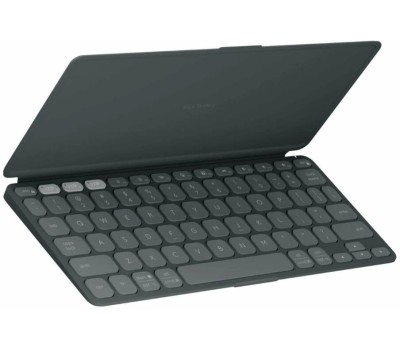 LOGITECH Клавиатура Keys-To-Go 2, беспроводная, Bluetooth, ножничная, графитовый/черный [920-012999]