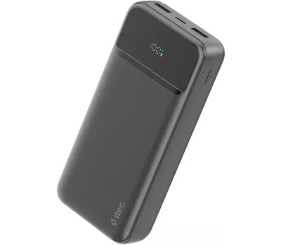TTEC Внешний аккумулятор ReCharger LCD 20000mAh PD 2*USB-A&USB-C 20W Powerbank. Цвет: черный