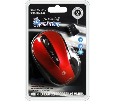 Мышь компьютерная SMARTBUY (SBM-612AG-R/K0, красный