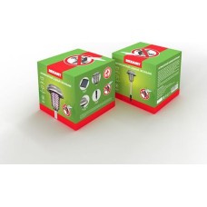 лампа антимоскитная REXANT (71-0686) АНТИМОСКИТНЫЙ САДОВЫЙ СВЕТИЛЬНИК НА СОЛНЕЧНОЙ БАТАРЕЕ R20 МЕТАЛЛ