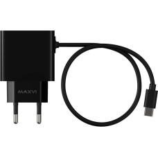 АККУМУЛЯТОРЫ И ЗАРЯДНЫЕ УСТРОЙСТВА MAXVI CHL-240T 2.4A, with Type-C cable, цвет: черный