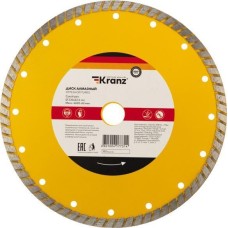 Диск алмазный KRANZ (KR-90-0125) Диск алмазный отрезной Turbo 230x22,2x2,8x10мм
