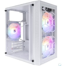 1STPLAYER FIREBASE X1 White / mATX / 3x120mm LED fans / X1-WH-3F1-W