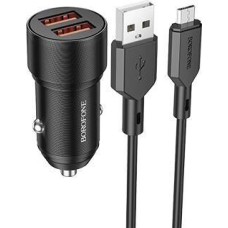 АЗУ BOROFONE (6974443387360) BZ19 BlackАЗУ 2USB 2.4A 12W для micro USB