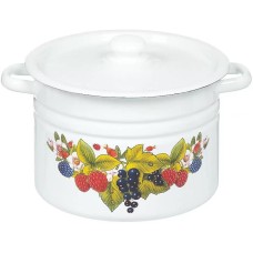 Кастрюля СИБИРСКИЕ ТОВАРЫ С1620, С1620.П,С1620.3,С1620.П*80 эмал цил 8,0л с рис