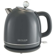 Чайник электрический DELTA LUX DE-1018 (1,7 л. металл/пластик) серый