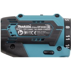 Дрель MAKITA Дрель-шуруповерт DF333DWYE аккум. патрон:быстрозажимной (кейс в комплекте)