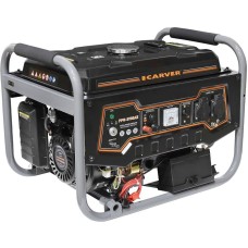 CARVER Бензиновый генератор PPG- 3900AE, 220/12 В, 3.2кВт, с АКБ [01.020.00021]