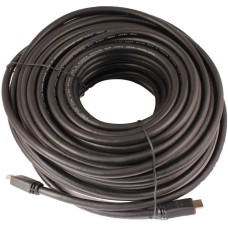 NONAME Кабель аудио-видео WH-111, HDMI (m) - HDMI (m), ver 2.0, 30м, GOLD, черный [10320]