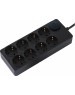 Сетевой фильтр IPPON Сетевой фильтр BK-8-EU-3-10-B, 3м, черный