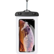 UGREEN Чехол водонепроницаемый LP186 (60959) Waterproof Phone Pouch для телефона. Цвет: черный/прозрачный