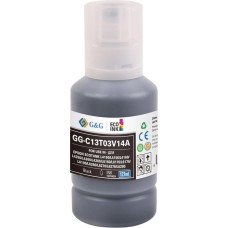 Чернила G&G Чернила GG-C13T03V14A 101BK, для Epson, 127мл, черный пигментный