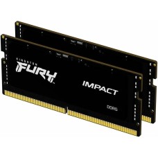 KINGSTON Оперативная память Fury Impact F548S38IBK2-32 DDR5 - 2x 16ГБ 4800МГц, для ноутбуков (SO-DIMM), Ret