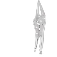 Зажимные клещи DELI Зажимные клещи с удлиненными прямыми губками DL20015B 220мм, рабочий ход 70мм, регулировочный винт