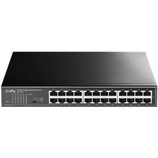 Коммутатор CUDY Коммутатор 24-Port Gigabit Metal Switch 24-Port Gigabit Switch, 24 Gigabit RJ45 Ports, IGMP Snooping, Loop Detection/Prevention, 802.1p/DSCP QoS, Switch/VLAN/Extend working mode DIP switch, Rack-mountable Steel Case, Power Saving, Plug & P