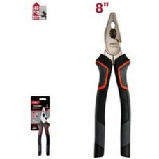 Комбинированные плоскогубцы DELI Комбинированные плоскогубцы DL0004 180мм, Cr-V, эксцентриковый шарнир, антикоррозийное покрытие, трехкомпонентная прорезиненная рукоять