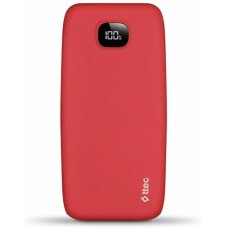 TTEC Внешний аккумулятор ChargeUp Pro LCD 20.000mAh PD 20W Powerbank. Цвет: красный