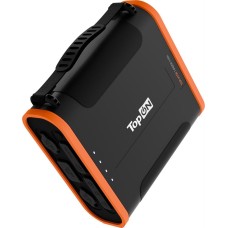 TOPON Электростанция портативная TOP-X150 148000mAh 5A QC3.0/PD3.0 4xUSB солн.бат. черный/оранжевый