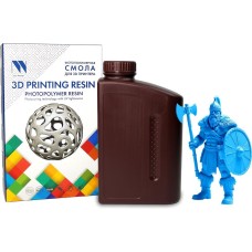 NV PRINT Фотополимерная смола NVPRINT Standard Resin Clear Blue для 3D печати 1 кг (бут)