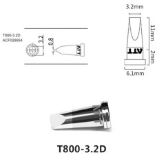 Жало ATTEN Аксессуары для пайки Паяльное жало , T800-3.2D