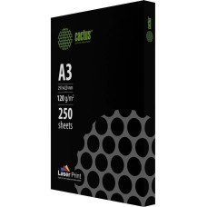 Бумага CACTUS Бумага LaserPrint CS-LPA3120250, A3, для лазерной печати, 250л, 120г/м2, белый